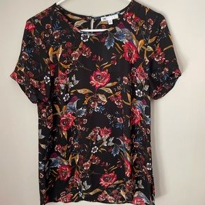 DR2 NWT Floral and Bird Print Blouse